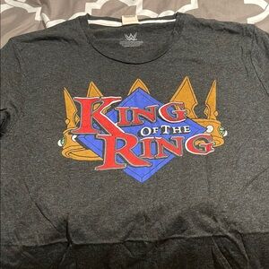 WWE Dark Gray King of the Ring Tee with Red and Gold Accents